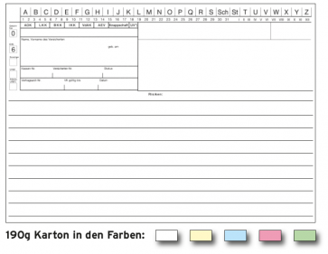 Faltkarteikarte Form. 6500 DINA 5 quer neutral